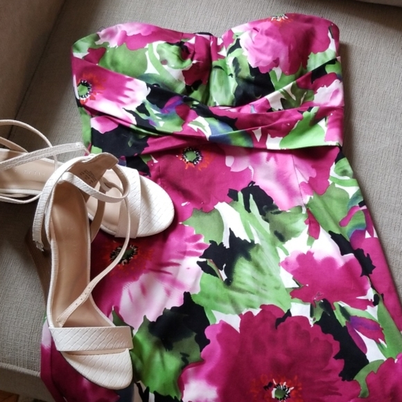 DONNA RICO Size 6 Womens Semi Formal Floral Dress - Picture 6 of 7